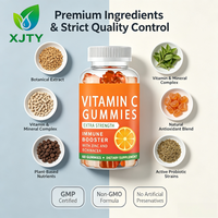 XJTY Nature Gummies à la Vitamine C, Force Maximale Naturelle, Stimulant Immunitaire, Zinc, Échinacée, Complément Alimentaire pour la Peau