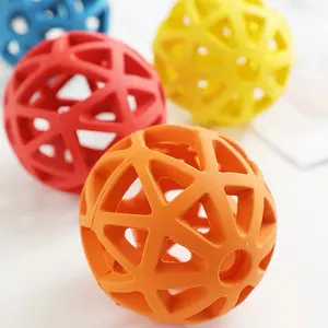 दांत की सफाई इंटरैक्टिव खाद्य खिलौने प्राकृतिक रबर कुत्ते खिलौना गेंद बाड़ नरम कुत्ते खिलौना गेंद