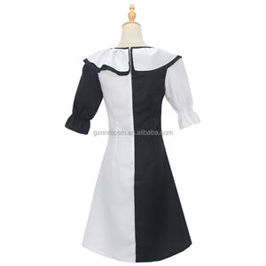 Costume Cosplay da Clown Terrifier Tuta Intera per Donna e Uomo Set di Abiti da Clown Spaventoso del Film TV Horror di <span class=keywords><strong>Halloween</strong></span> Body Bianco e Nero - Product Image 3