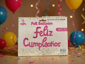 Globos de Aluminio Feliz Cumpleaños, 5 Piezas, Decoraciones para Fiestas de Cumpleaños, Forma de Letras Metálicas - Product Image 2