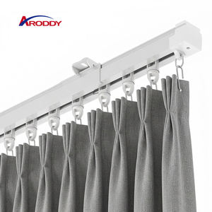 ARODDY Marque Privée 406cm <span class=keywords><strong>Tringle</strong></span> de Rideau en Aluminium Robuste pour Gazebo et Usage Domestique, Compatible avec les Kits et Rails de Rideaux en Aluminium - Product Image 1