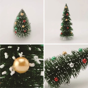 Sanwei Nhà Máy Bán Buôn 17.5Cm Chất Lượng Cao Nhỏ Nhân Tạo Bàn <span class=keywords><strong>Xmas</strong></span> Tree Mini Cây Giáng Sinh Với Quả Bóng Đầy Màu Sắc - Product Image 5