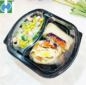 Contenitori per alimenti caldi del ristorante usa e getta da asporto in plastica per microonde imballaggi per alimenti da asporto Bento PP Lunch Box