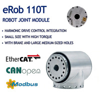 Moteur servo DC 400W 48V avec réducteur harmonique, module articulé pour bras robotique, étanche, rapport 50:1, arbre creux