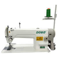 Machine à coudre industrielle à grande vitesse à aiguille simple DOSO DS-8700 avec table et moteur servo