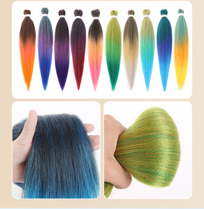 Venta al Por Mayor Paquetes de 1, 2 o 3 Extensiones de Cabello <span class=keywords><strong>Kanekalon</strong></span> Preestirado <span class=keywords><strong>para</strong></span> <span class=keywords><strong>Trenzas</strong></span> <span class=keywords><strong>para</strong></span> Personas de Raza Negra - Product Image 5