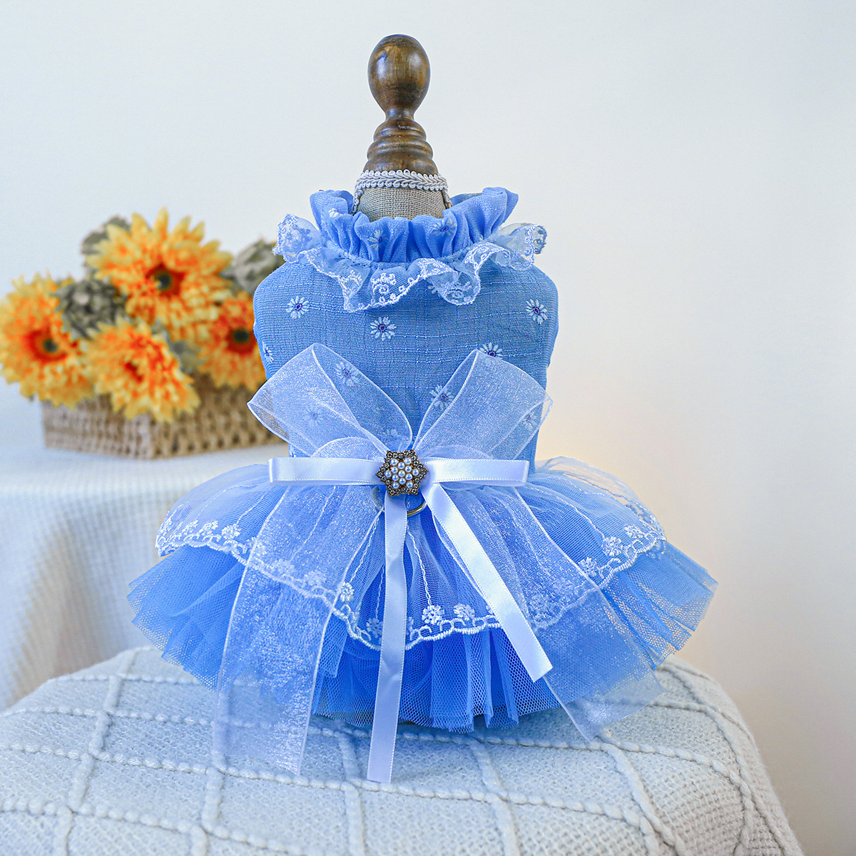 ผ้าคลุมหน้า Waltz-สีน้ำเงิน