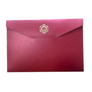 Custom Spot UV Gold Stamping Logo 350gsm 400gsm Black Card Kraft Paper <b>Envelope</b> Packaging School Office Business <b>Envelopes</b> Pack - Product Image 3