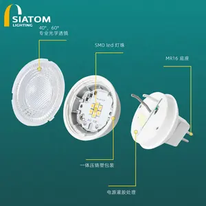 Nouvelle Arrivée Petit Dimmable Haute Luminosité Lampe GU5.3 230v Projecteur MR16 Led Ampoule