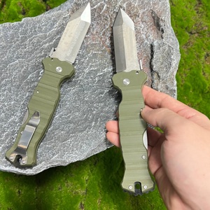 Top Bán Hàng Dày Cts XHP Sắc Điểm Dao Nhỏ Gọn Dao Bỏ Túi Với Trở Lại Khóa Màu Xanh Lá Cây G10 Xử Lý Survival Chiến Thuật Dao Với Clip - Product Image 2