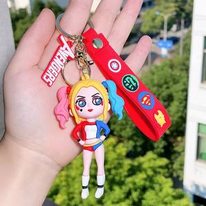 Gantungan Kunci Pahlawan Baru Thor Portabel 3D Karet Hulk Gantungan Kunci Anime Spider Bat Flash Man Gantungan Kunci Promosi Liontin Mobil Hadiah - Product Image 4