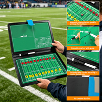 Tableau tactique de football américain portable, pliable, magnétique, double face, inscriptible, pour entraînement et stratégie des entraîneurs