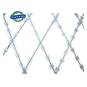 barb wire hanger coil barbed razzor spreader 1.6mm bikini security razoer waratah staples round tonelada thorny pulley
