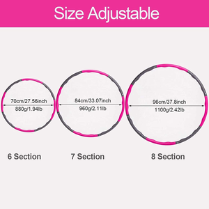 8 Aros de Ejercicio con Peso y Acolchado Suave Desmontables, Círculos de Fitness para Adultos y Niños - Product Image 3