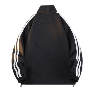 เสื้อโค้ทคาร์ดิแกนแบบมีซิปบุนวมกันลมสำหรับฤดูใบไม้ร่วง สวมใส่สบาย ระบายอากาศได้ดี แฟชั่นยอดนิยมสำหรับกิจกรรมกลางแจ้ง - Product Image 2