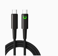 Câble de charge rapide USB C vers USB C 240W, blindage en nylon tressé, 1M, pour téléphone, tablette, ordinateur portable