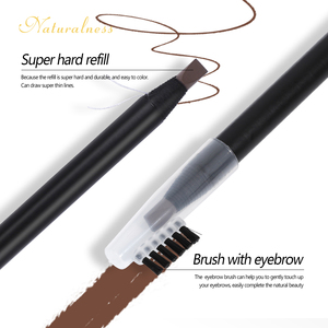 Naturaless-lápiz para cejas marrón, resistente al agua, Microblading, contorno de cejas, lápiz con cepillo, venta al por mayor - Product Image 4