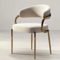 Meubles de restaurant créatifs de style moderne et simple chaise de salle à manger de luxe chaises de restaurant haut de gamme à pieds en acier inoxydable