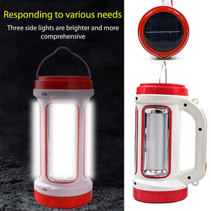 Linterna LED Solar para Camping con Función de Banco de Energía, Luz de Emergencia Brillante de 3 Lados Recargable por USB, Portátil y Colgante - Product Image 4