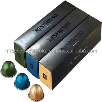 European Version Nespresso Original Medium Balanced and Sweet Flavored Coffees, 100 Capsules