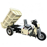 Mini-dumper électrique sur chenilles Sinman 1,5 tonne pour charges lourdes, benne basculante, boîte de vitesses pour l'exploitation minière