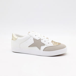 Simple Designer Sneakers rétro plat à lacets marque chaussure de sport vintage unisexe super star chaussures vulcanisées - Product Image 5