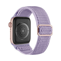 Bracelet de montre en nylon élastique à motif ondulé, best-seller, pour Apple Watch 8/7/6, 27 couleurs disponibles