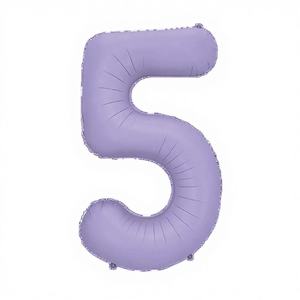 Globos de Fiesta con Número 1M N5, Color Lila, Modelo 50074 - Product Image 1