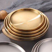 Assiettes à pizza pour enfants en acier inoxydable 304 à double paroi, avec logo personnalisé, lavables au lave-vaisselle, 17 cm, 19 cm, 21 cm, 23 cm, 26 cm