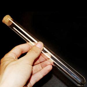 Tiandi Lab provetta a fondo tondo in <span class=keywords><strong>vetro</strong></span> 16x150mm con tappo in sughero - Product Image 4