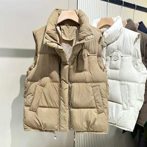 Chaleco Nuevo de Otoño e Invierno 2024, Chaleco de Algodón con Cuello Alto para Mujer, Prenda Exterior de Algodón Holgada y Moderna - Product Image 5