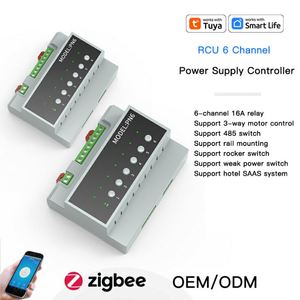 Tuya thông minh tiếp sức cung cấp điện điều khiển ZigBee Wifi 6 tương thích 6-kênh 16A ngắt mạch Mô-đun hỗ trợ cho khách sạn saas - Product Image 2