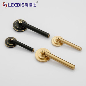 Lcedis Chinese Style Brass <b>Cabinet</b> Door Handle Lever Drawer Hardware Furniture Accessories Durable Plating Wenzhou Origin - Product Image 1