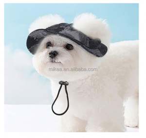 Sombrero de perro primavera/verano protector solar samoyedo Corgi orejas expuestas gato venta lindo sombrero de pescador - Product Image 5