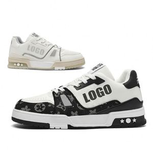 Zapatillas de Skateboard Casuales con Cordones, de Moda 2026, con Parte Superior de Cuero de Corte Bajo y Estilo Robusto, para Todas las Estaciones - Product Image 1