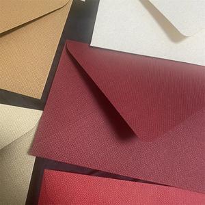 Custom YEVUN Classical <strong>Mini</strong> Wedding Invitation <strong>Envelope</strong> Greeting Card Offset Paper Luxury Linen Packaging Hot Stamping MOQ 50 - Product Image 4