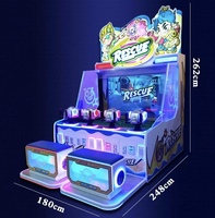 Machine d'amusement de jeu d'arcade de tir à l'eau à jetons pour FEC
