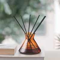 Bouteilles vides en verre en forme de cône pour diffuseur de parfum, vente en gros, 200 ml