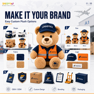 Gantungan Kunci Boneka Custom Ramah Lingkungan Grosir untuk Pameran Dagang, Bordir Logo, MOQ Rendah, Produksi Cepat - Product Image 2
