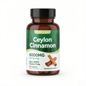 Cápsulas de Canela de Ceilán con Extracto Herbal, Suplemento de Berberina 500mg, Venta al Por Mayor OEM ODM - Product Image 1