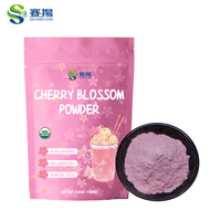 Poudre de fleur de cerisier soluble dans l'eau, marque privée, qualité alimentaire, poudre de fleur de sakura pure