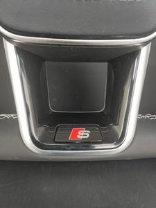Volant de voiture en cuir perforé style <span class=keywords><strong>RS</strong></span> avec palettes de changement de vitesse pour <span class=keywords><strong>Audi</strong></span> A6L A7 C8 A4L B9 Q5 Q7 S4 S5 S6 S7 – Amélioration - Product Image 3