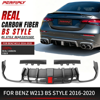 Diffuseur de pare-chocs arrière en fibre de carbone de style BS Perfiply pour Mercedes Benz Classe E W213 AMG E63S B-barbus Kit carrosserie
