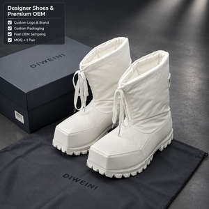 Zapatos de diseñador de lujo para hombres y mujeres, botas de nieve de alta calidad, botas de invierno acolchadas, Zapatillas, Botas, nuevas - Product Image 1