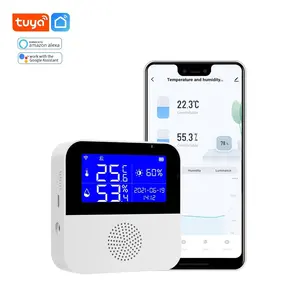 WiFi Smart Thermostat Temperature Controller Wireless Temperature Sensor WiFi Tuya Smart WiFi Temperature and Humidity Sensor