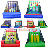 Jeu de sport interactif gonflable 4 en 1, jeu de carnaval familial pour tirer sur les balles