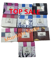 Offre Spéciale – Parure de Lit King Size 6 Pièces Style Américain – Housse de Couette, 3 Draps Plats, 4 Taies d'Oreiller Rayées