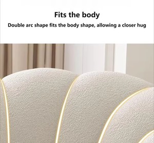 Sillón Puff Redondo Extra Grande Giratorio 360° Moderno con Reposapiés, Sofá Perezoso de Espuma de Alta Presión - Product Image 3