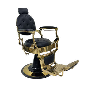 Modern altın altın Salon sandalyesi erkekler için berber koltuğu çin'in en iyi üreticinin toptan koltuk kesimi sandalye - Product Image 3