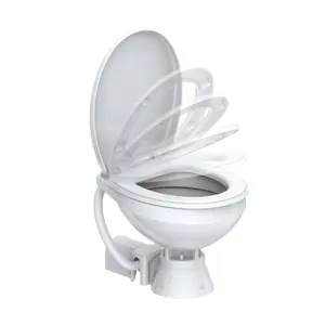 Seaflo Mangkuk Toilet Elektrik, Mangkuk Besar Elektrik dengan Pompa Macerator dan Kontrol Flush
